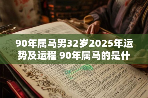 90年属马男32岁2025年运势及运程 90年属马的是什么命