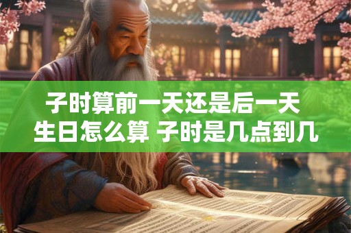 子时算前一天还是后一天 生日怎么算 子时是几点到几点