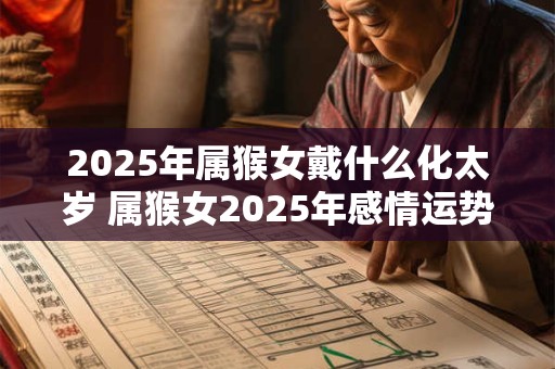 2025年属猴女戴什么化太岁 属猴女2025年感情运势