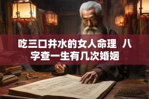 吃三口井水的女人命理  八字查一生有几次婚姻