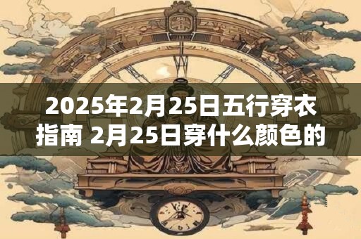 2026年2月25日五行穿衣指南 2月25日穿什么颜色的衣服 2026年2月25日五行穿衣指南 2月25日穿什么颜色的衣服