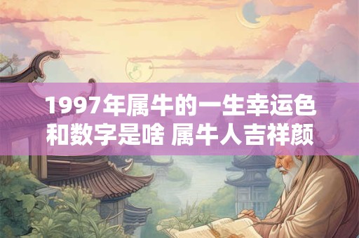 1997年属牛的一生幸运色和数字是啥 属牛人吉祥颜色分析