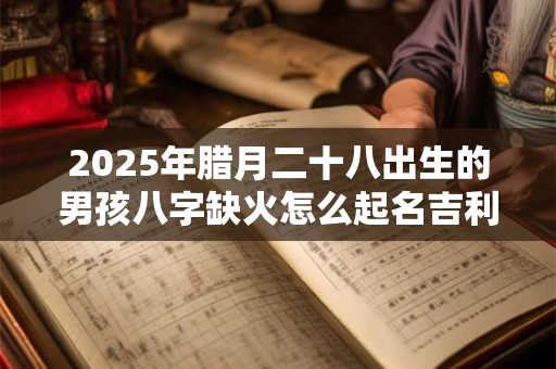 2025年腊月二十八出生的男孩八字缺火怎么起名吉利