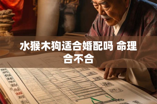 水猴木狗适合婚配吗 命理合不合