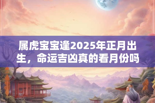 属虎宝宝逢2025年正月出生，命运吉凶真的看月份吗
