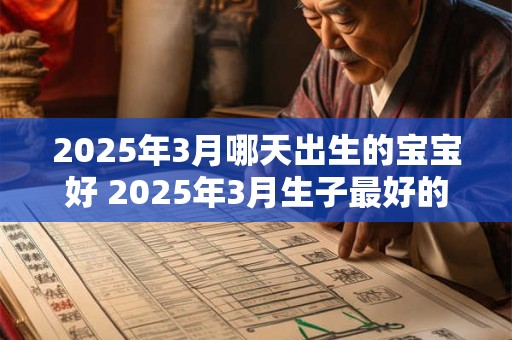 2025年3月哪天出生的宝宝好 2025年3月生子最好的日子 2025年3月哪天出生的宝宝好 2025年3月生子最好的日子