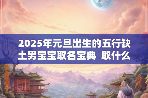 2025年元旦出生的五行缺土男宝宝取名宝典  取什么名字好