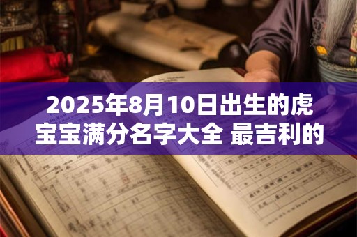 详细阅读:2025年8月10日出生的虎宝宝满分名字大全 最吉利的名字精选 2025年8月10日出生的虎宝宝满分名字大全 最吉利的名字精选
