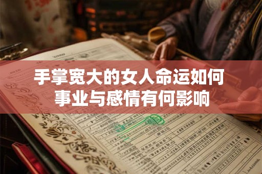 手掌宽大的女人命运如何 事业与感情有何影响