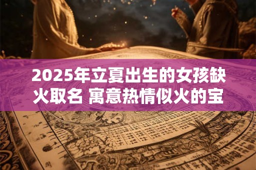 2025年立夏出生的女孩缺火取名 寓意热情似火的宝宝名字 2025年立夏出生的女孩缺火取名 寓意热情似火的宝宝名字