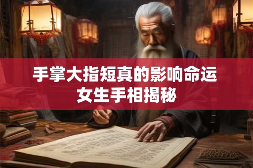 手掌大指短真的影响命运 女生手相揭秘