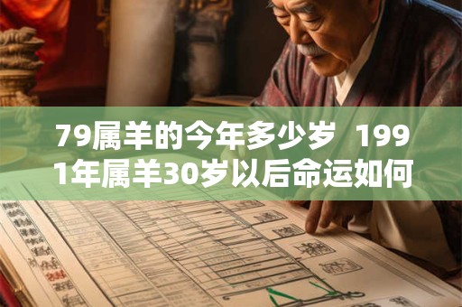 79属羊的今年多少岁 1991年属羊30岁以后命运如何 79属羊的今年多少岁 1991年属羊30岁以后命运如何