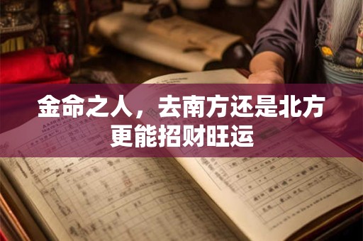 金命之人，去南方还是北方更能招财旺运