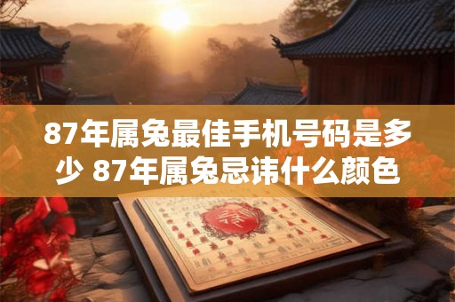 87年属兔最佳手机号码是多少 87年属兔忌讳什么颜色