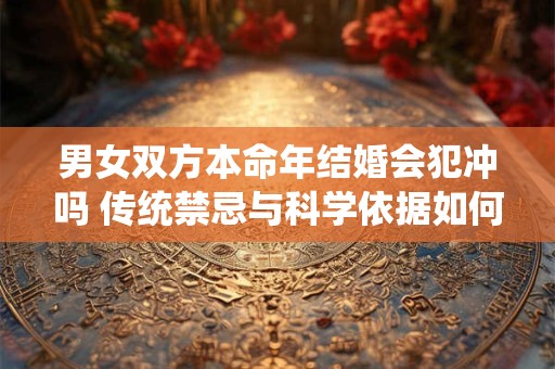 男女双方本命年结婚会犯冲吗 传统禁忌与科学依据如何解读
