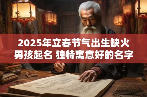 2025年立春节气出生缺火男孩起名 独特寓意好的名字精选