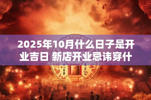 2025年10月什么日子是开业吉日 新店开业忌讳穿什么衣服 2025年10月什么日子是开业吉日 新店开业忌讳穿什么衣服