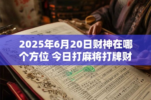 2025年6月20日财神在哪个方位 今日打麻将打牌财运方位！