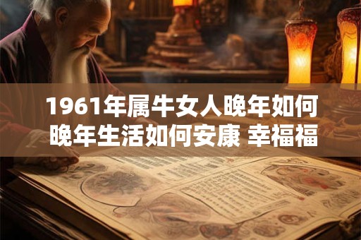 1961年属牛女人晚年如何 晚年生活如何安康 幸福福泽连绵