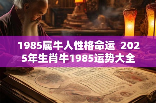1985属牛人性格命运  2025年生肖牛1985运势大全