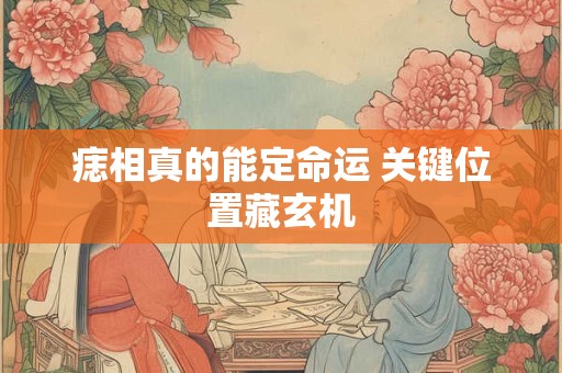 痣相真的能定命运 关键位置藏玄机