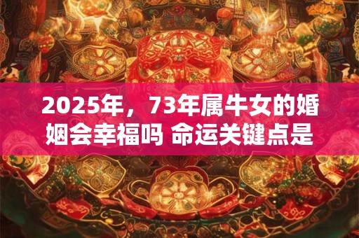 2025年，73年属牛女的婚姻会幸福吗 命运关键点是什么