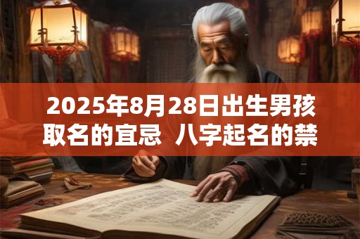 2025年8月28日出生男孩取名的宜忌  八字起名的禁忌