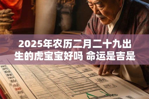 2025年农历二月二十九出生的虎宝宝好吗 命运是吉是凶