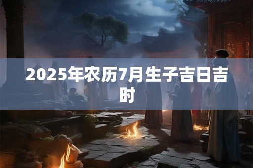 2025年农历7月生子吉日吉时