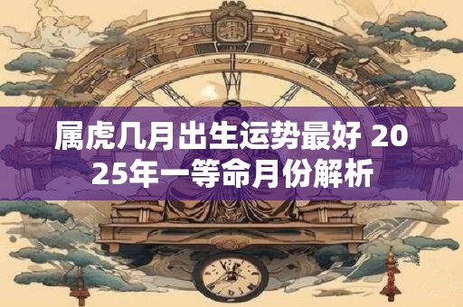 属虎几月出生运势最好 2025年一等命月份解析