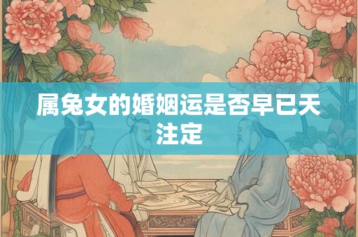 属兔女的婚姻运是否早已天注定