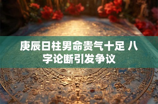 庚辰日柱男命贵气十足 八字论断引发争议
