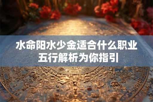 水命阳水少金适合什么职业 五行解析为你指引