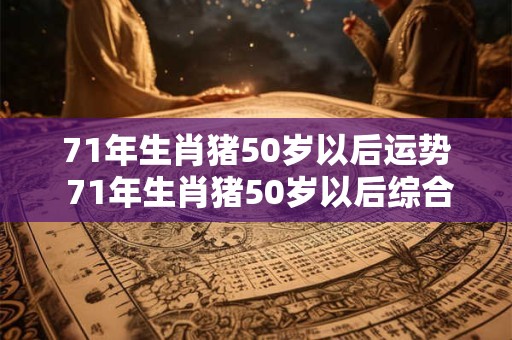 71年生肖猪50岁以后运势 71年生肖猪50岁以后综合运势