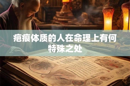 疤痕体质的人在命理上有何特殊之处