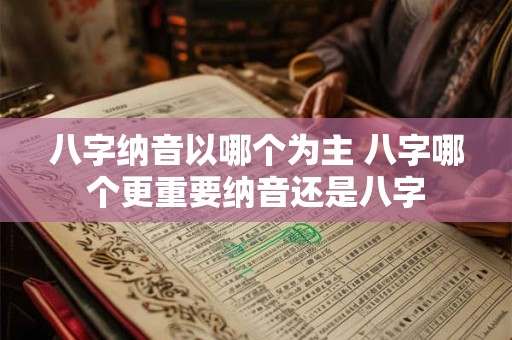 八字纳音以哪个为主 八字哪个更重要纳音还是八字