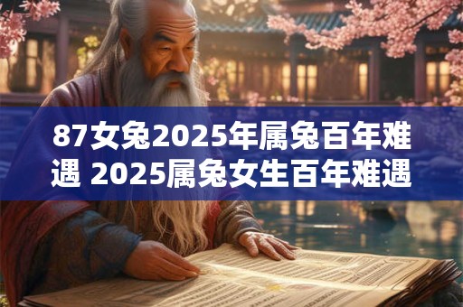 87女兔2025年属兔百年难遇 2025属兔女生百年难遇