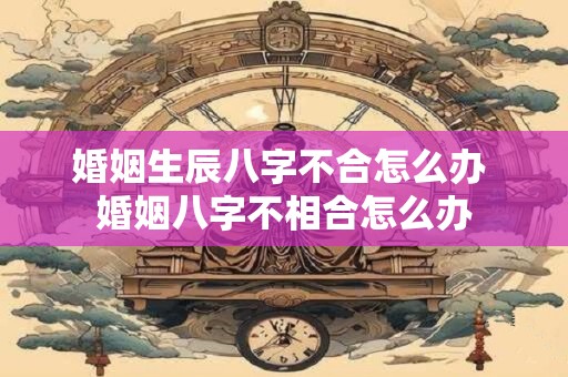 婚姻生辰八字不合怎么办 婚姻八字不相合怎么办