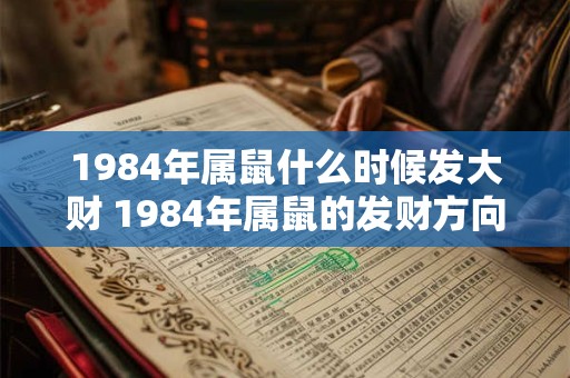1984年属鼠什么时候发大财 1984年属鼠的发财方向 1984年属鼠什么时候发大财 1984年属鼠的发财方向