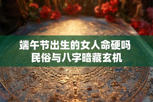 端午节出生的女人命硬吗 民俗与八字暗藏玄机
