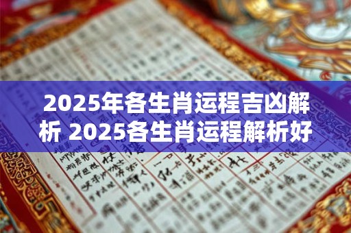 2025年各生肖运程吉凶解析 2025各生肖运程解析好坏如何