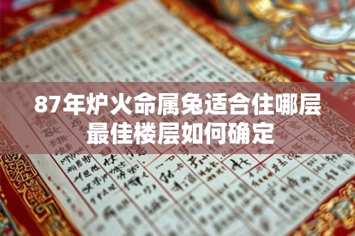 87年炉火命属兔适合住哪层 最佳楼层如何确定