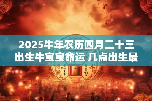 2025牛年农历四月二十三出生牛宝宝命运 几点出生最好