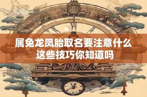 属兔龙凤胎取名要注意什么 这些技巧你知道吗