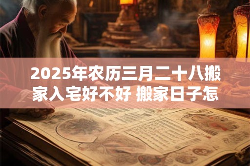 2025年农历三月二十八搬家入宅好不好 搬家日子怎么选