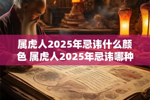 属虎人2025年忌讳什么颜色 属虎人2025年忌讳哪种颜色
