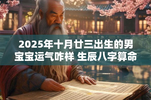 2026年十月廿三出生的男宝宝运气咋样 生辰八字算命