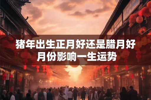 猪年出生正月好还是腊月好 月份影响一生运势