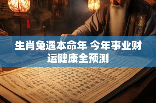 生肖兔遇本命年 今年事业财运健康全预测