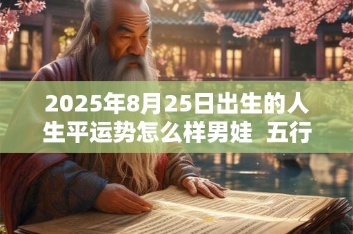 2025年8月25日出生的人生平运势怎么样男娃  五行缺啥